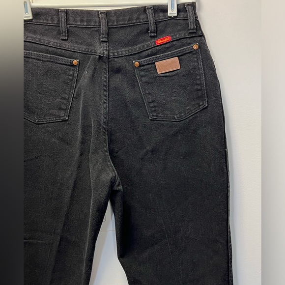 Wrangler | Vintage Made in USA Black Denim - Ladies Size 10-12 - Picture 2 of 10